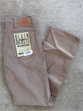 Vtg 80’s JC penny Plain Pockets Men’s Corduroy Beige Pants Size 36 X 34 NWT